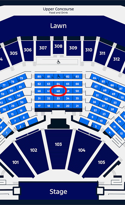 Seating chart suite #48